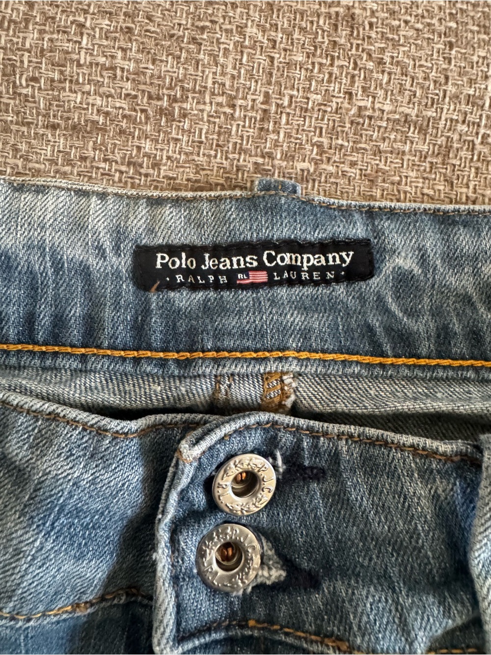 Polo Jeans Co Ralph Lauren Women’s Cuffed Distressed Jeans Size 31 Y2K - Picture 7 of 10